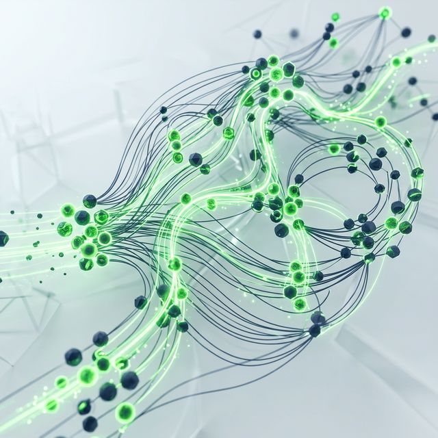 Abstract data visual showing missed opportunities