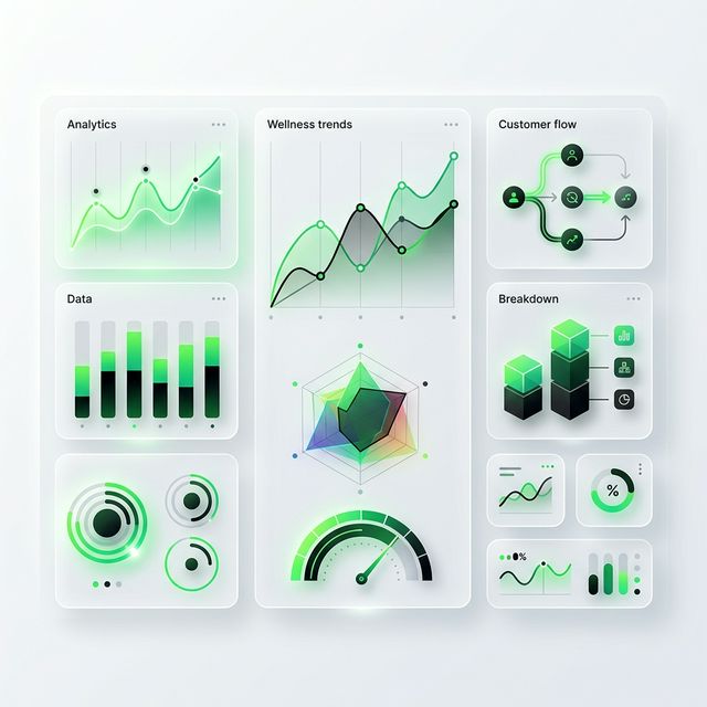 Dashboard showing customer retention flow